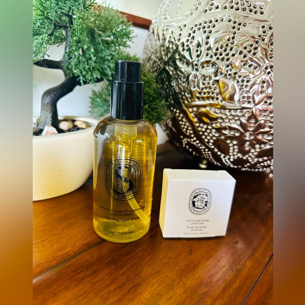 Diptyque Softening Hand Wash and Body wash Bar Set